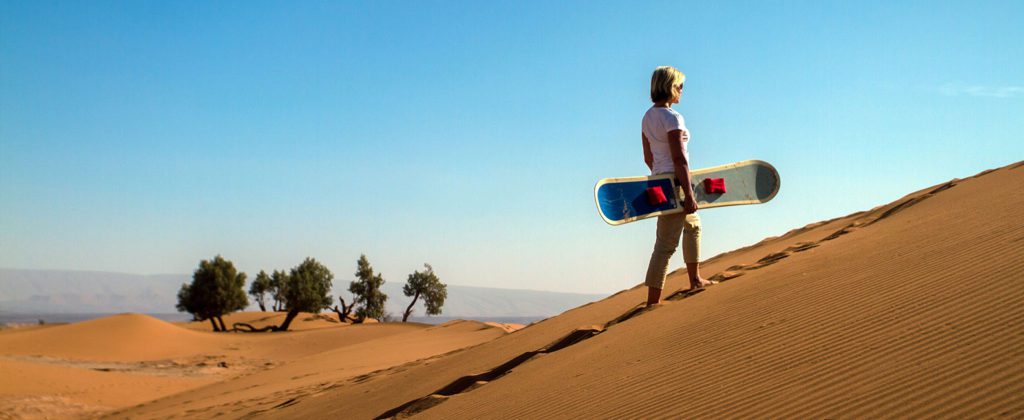 Sandboarding - Sandsurfing desert Morocco | Private Morocco tours
