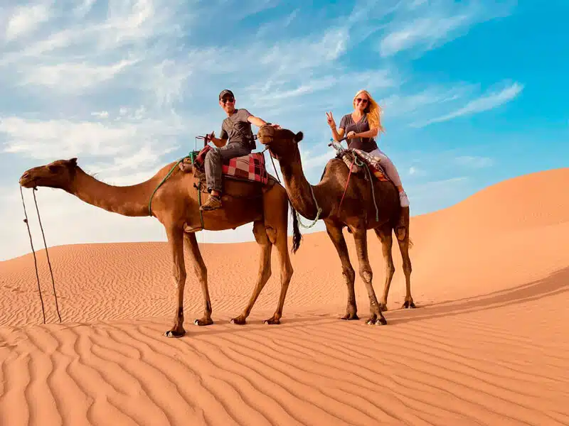 camel ride during best morocco desert tours