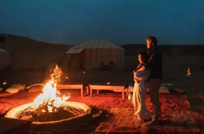 luxury Sahara camp under the stars